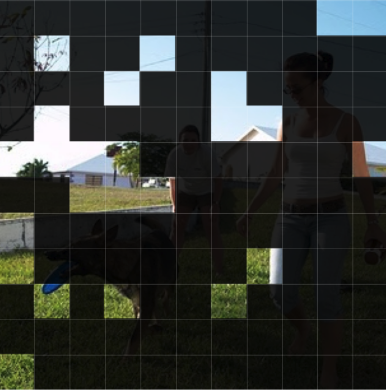 Tokens kept by InfiniPot-V at layer 10.